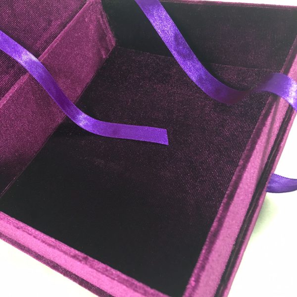 purple velvet box