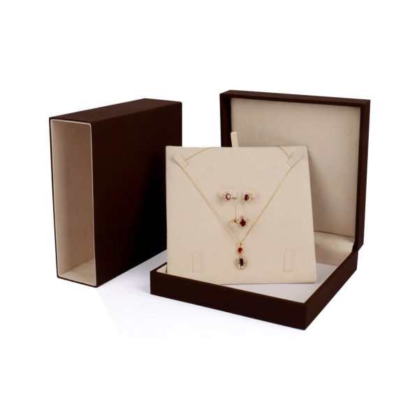 Suede jewellery box