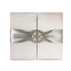 Luxury white wedding invitations