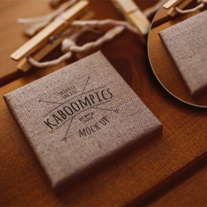 Vintage linen packaging boxes