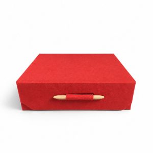 red mulberry paper gift packaging box