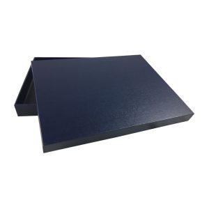 luxury cardboard box in navy blue