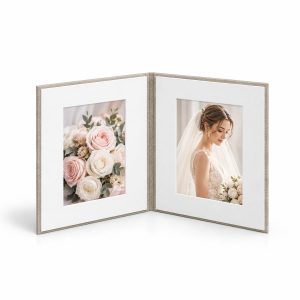 custom linen photo folio