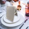 Velvet table card holder