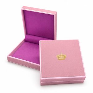 Pink Cotton Jewelry Box