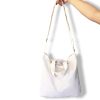 Large canvas messenger tote bag