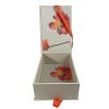 Beige linen photo box for 4x6 photos