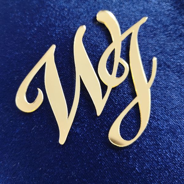 luxury metallic monogram