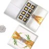 Chocolate tray silk invitation box