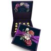 Premium silk box with hidden chocolate tray