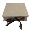 Small linen USB stick box