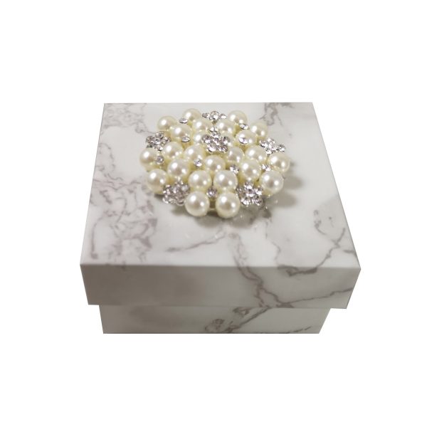 White marble keepsake box