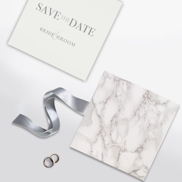 Luxury marble invitation box