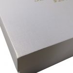 Pearl White Box With Gold Foil Stamp