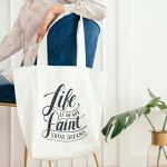 Large Printed Canvas Tote Bag - Luxury Wedding Invitations, Handmade ...