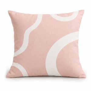 Custom printed square cotton cushion cover made from 100% woven cotton in Chiang Mai, Thailand