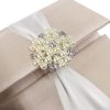 invitation folio with pearl