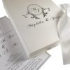 Monogram boxed wedding invitation