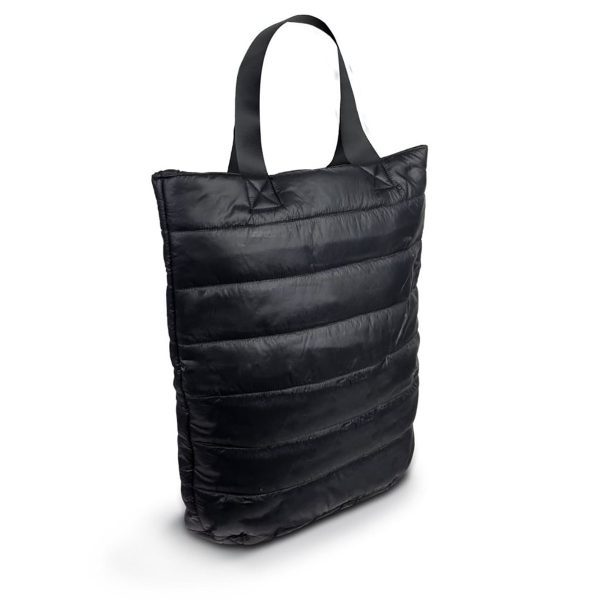 black nylon bag