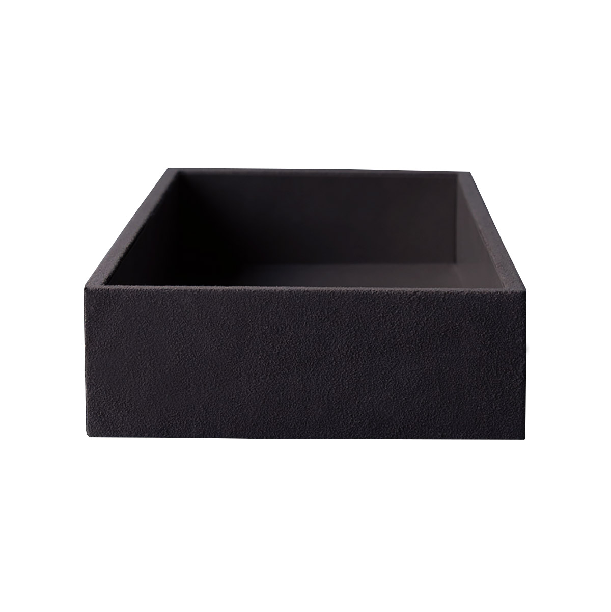 Black suede display box