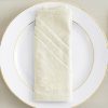 monogram embroidered natural linen napkin