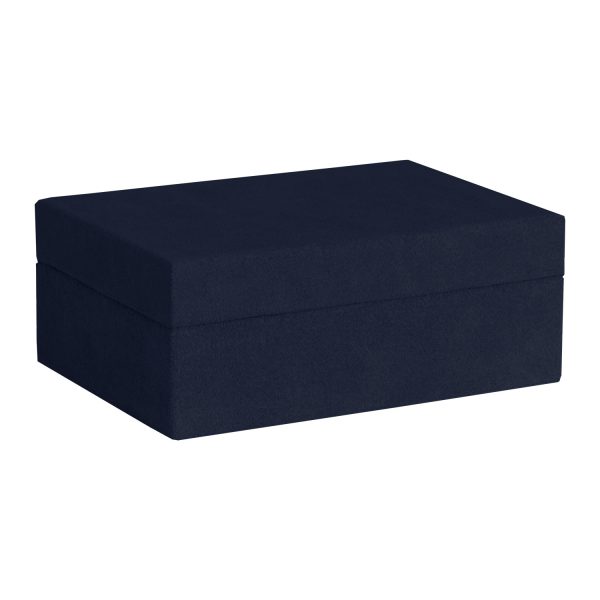 rectangle suede jewelry box