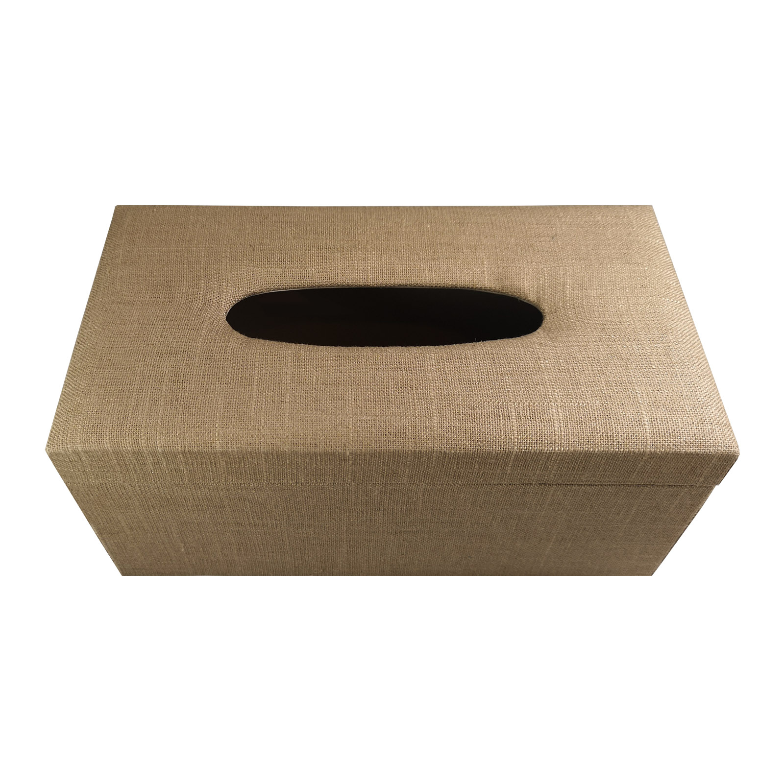 Brown hemp tissue box