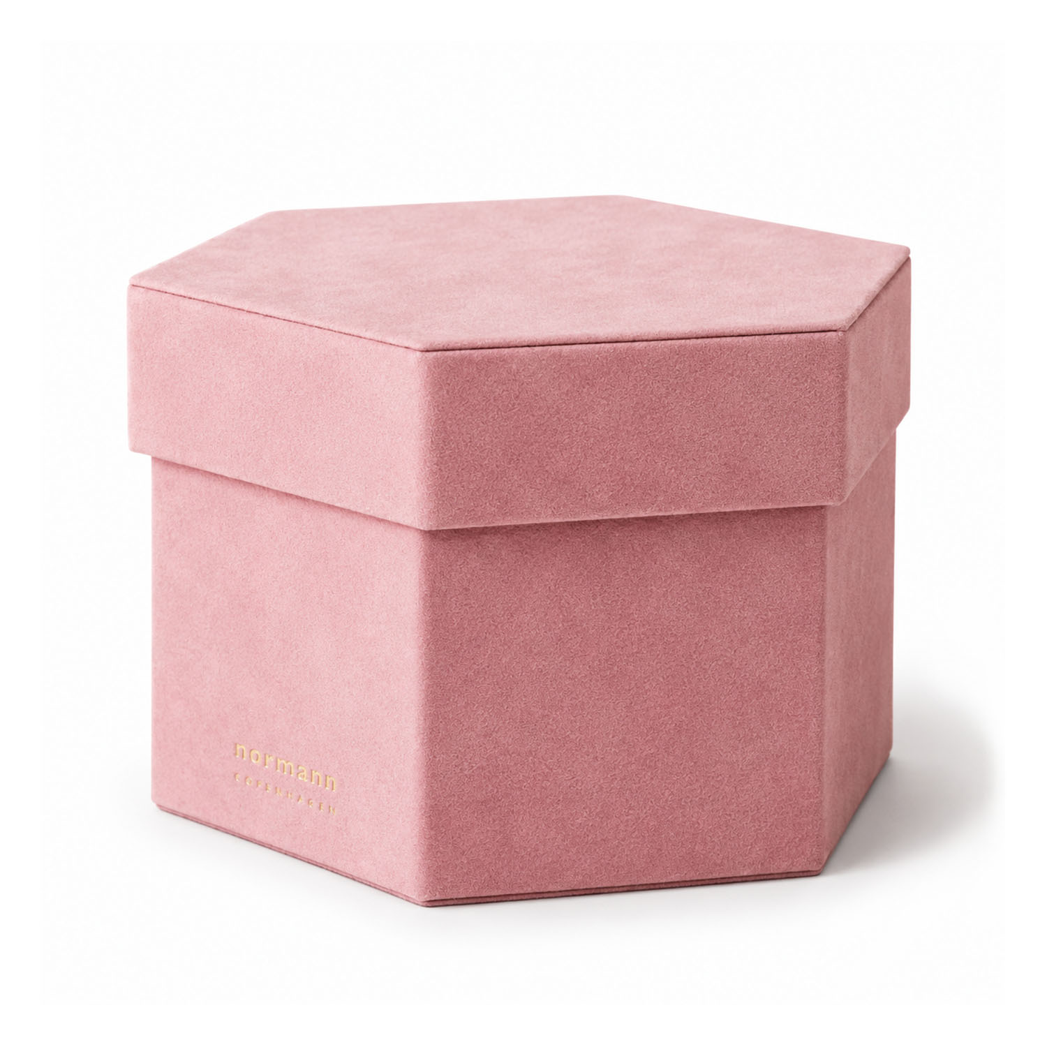 luxury suede packaging box with gold foil stamp