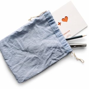 linen drawstring bag custom size