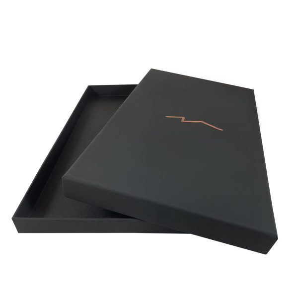Luxury black soft touch paper box