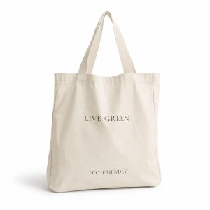 One Color Printed Cotton Tote Bag