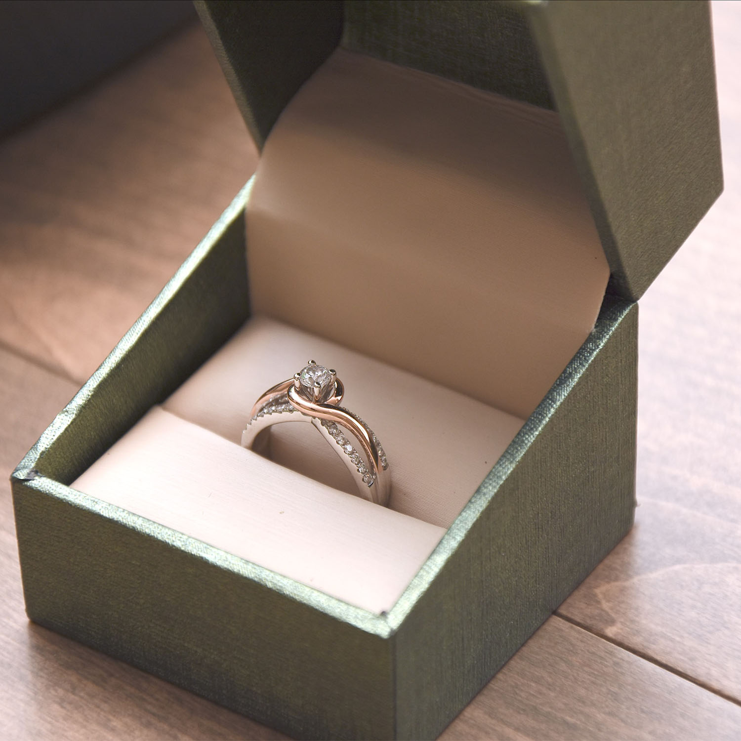 Personalided Engagement Ring Box made from Rare Wood