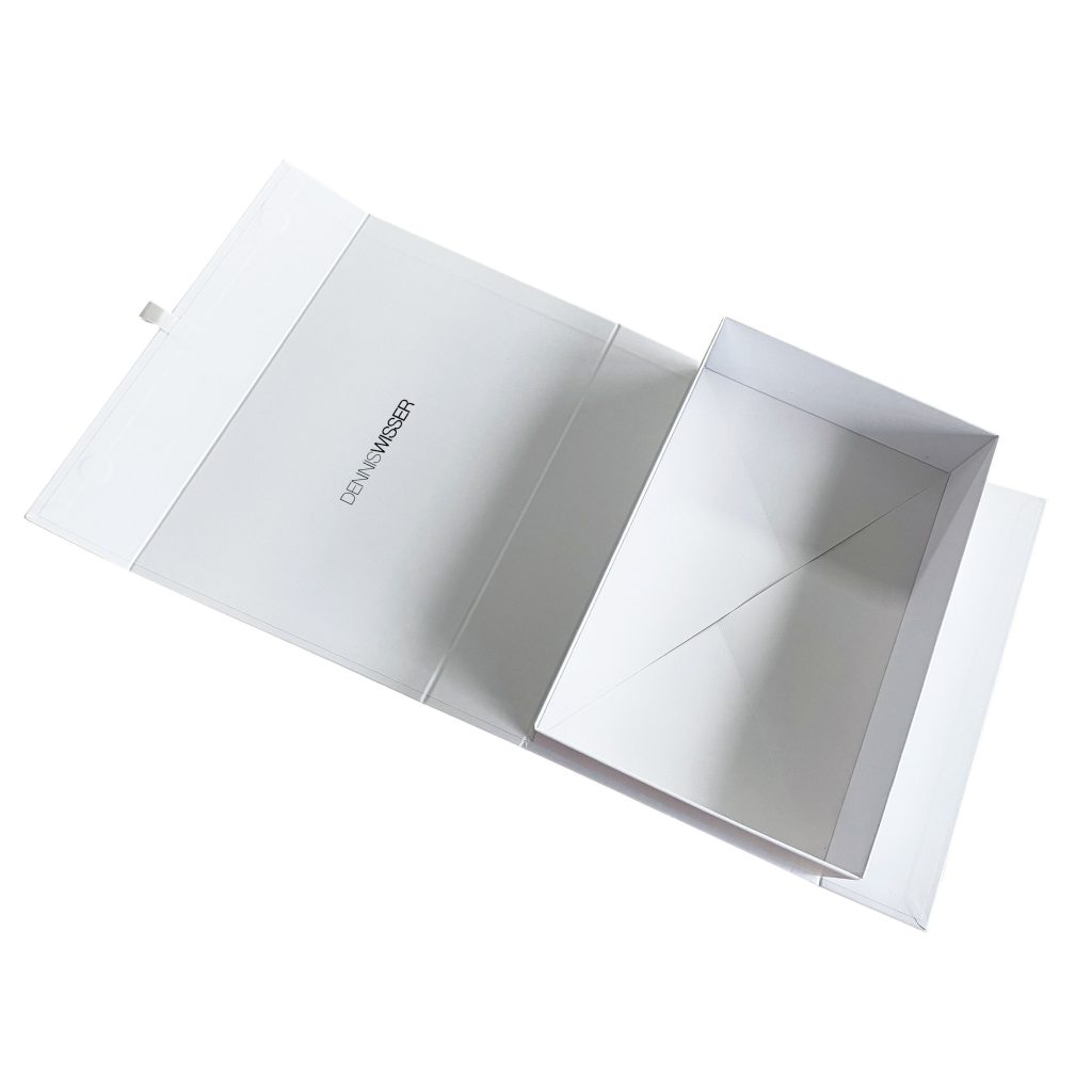 Matte White Folding Packaging Box - Luxury Wedding Invitations ...