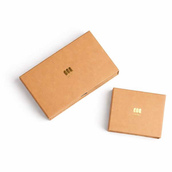 Kraft Paper Gift Boxes with Gold Foil Logo | Packaging Wholesale