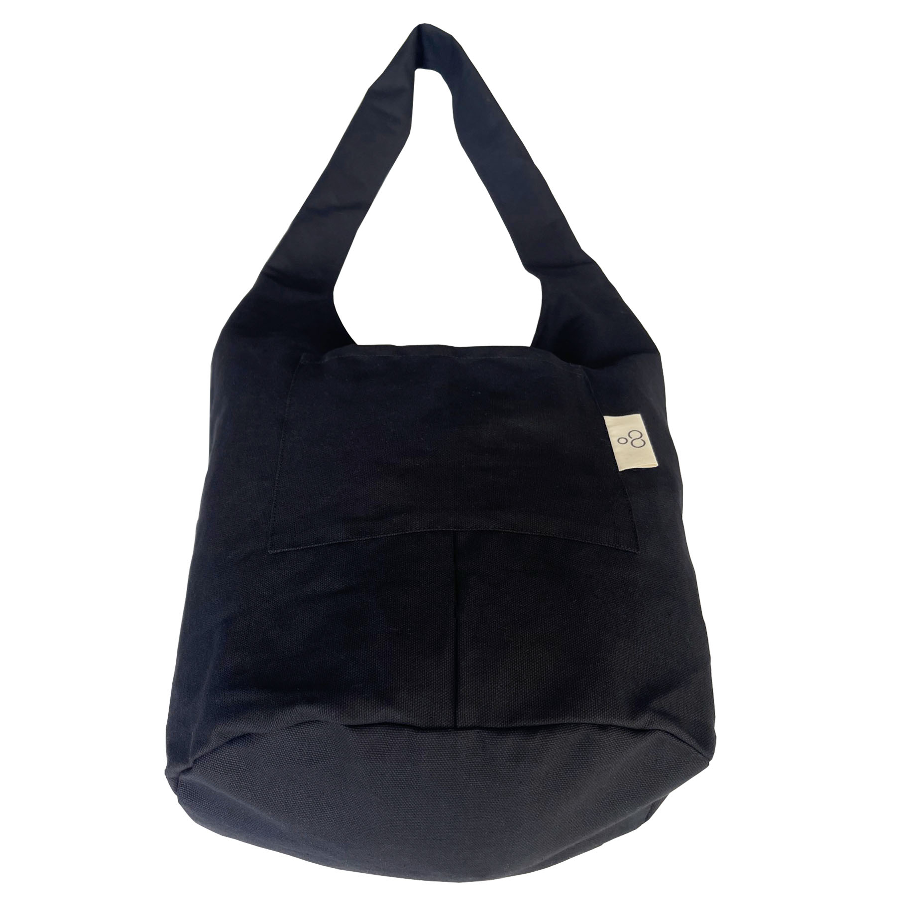 black canvas hobo bag