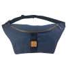 Navy blue canvas waist bag