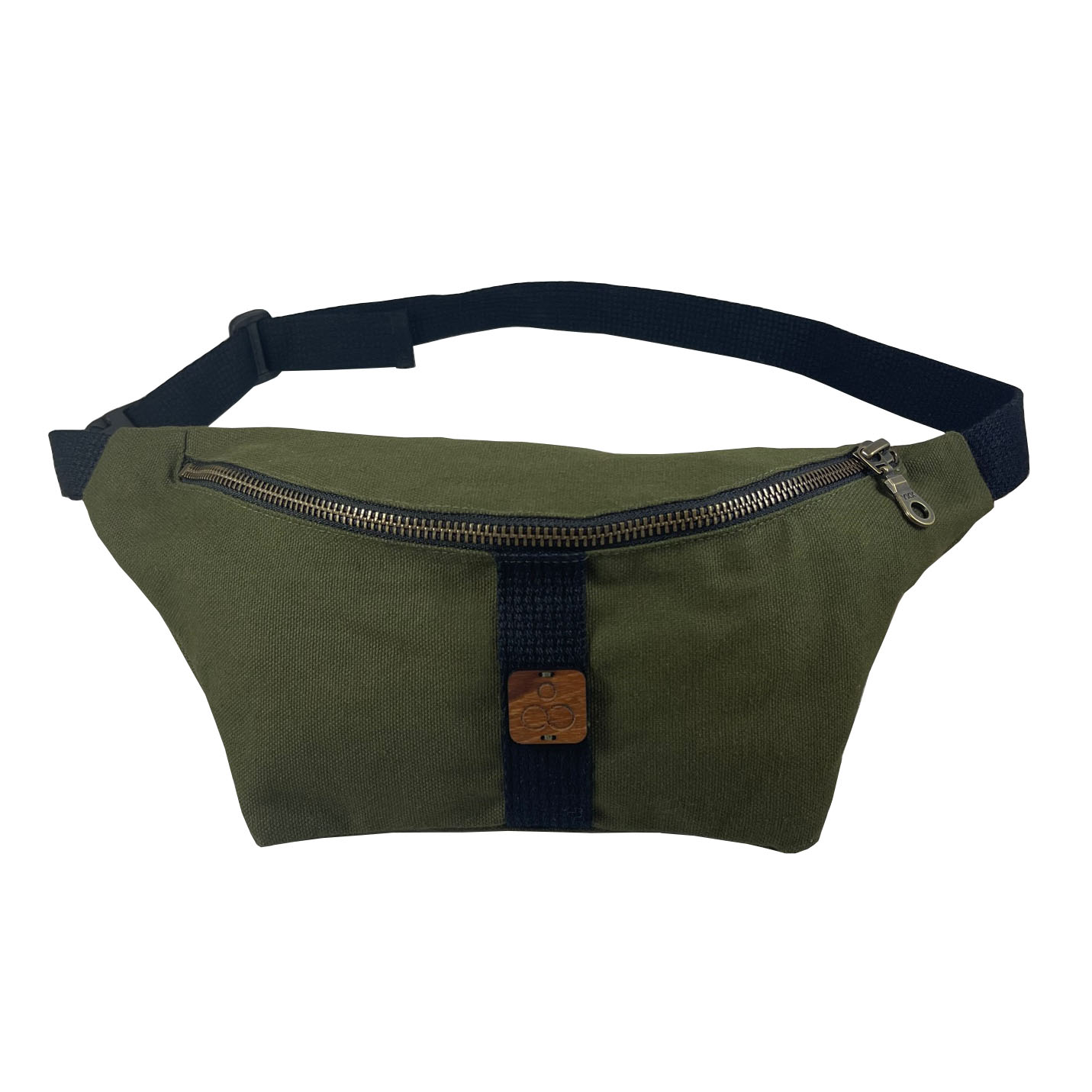 Olive canvas waist bag