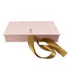 Logo stamped suede photo box