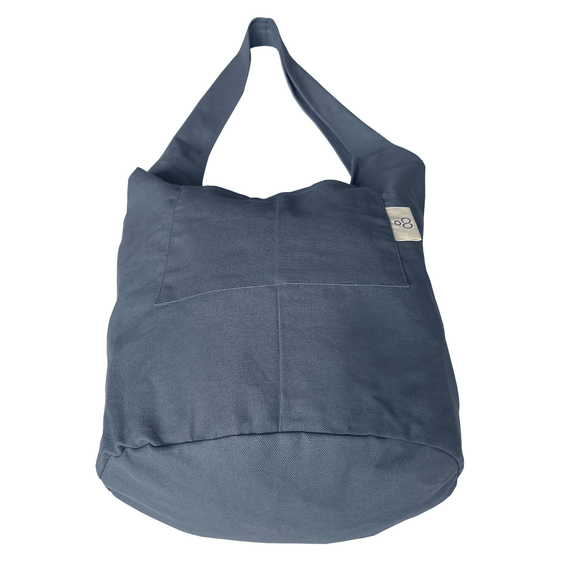 Yoga backpack in waxed canvas with zipper pocket and double yoga
