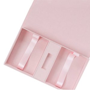 Pink linen usb box