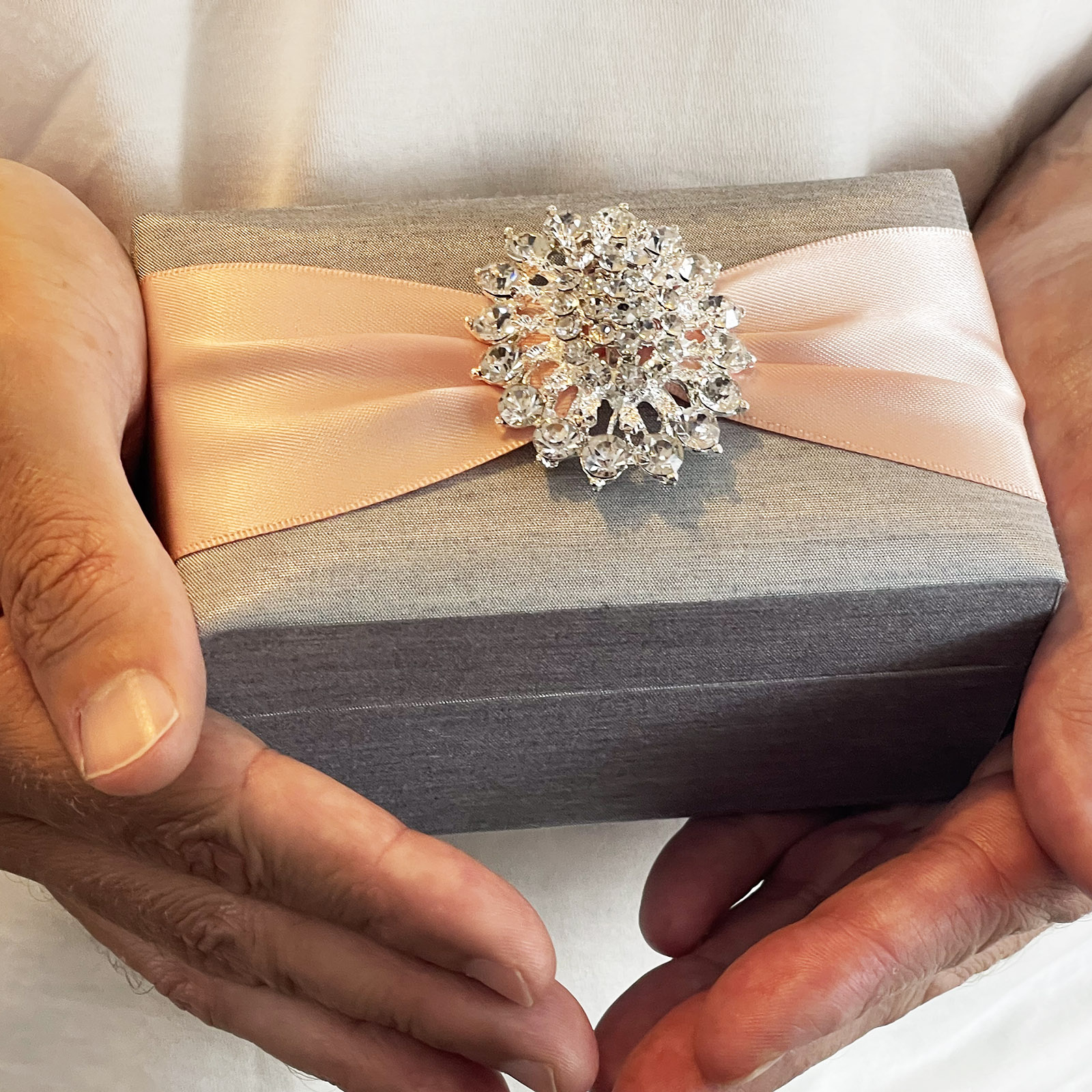 Brown & Cream Jewelry Packaging Box With Inlay - Luxury Wedding  Invitations, Handmade Invitations & Wedding Favors