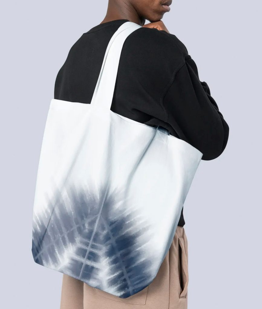 Custom printed cotton shopping tote bag