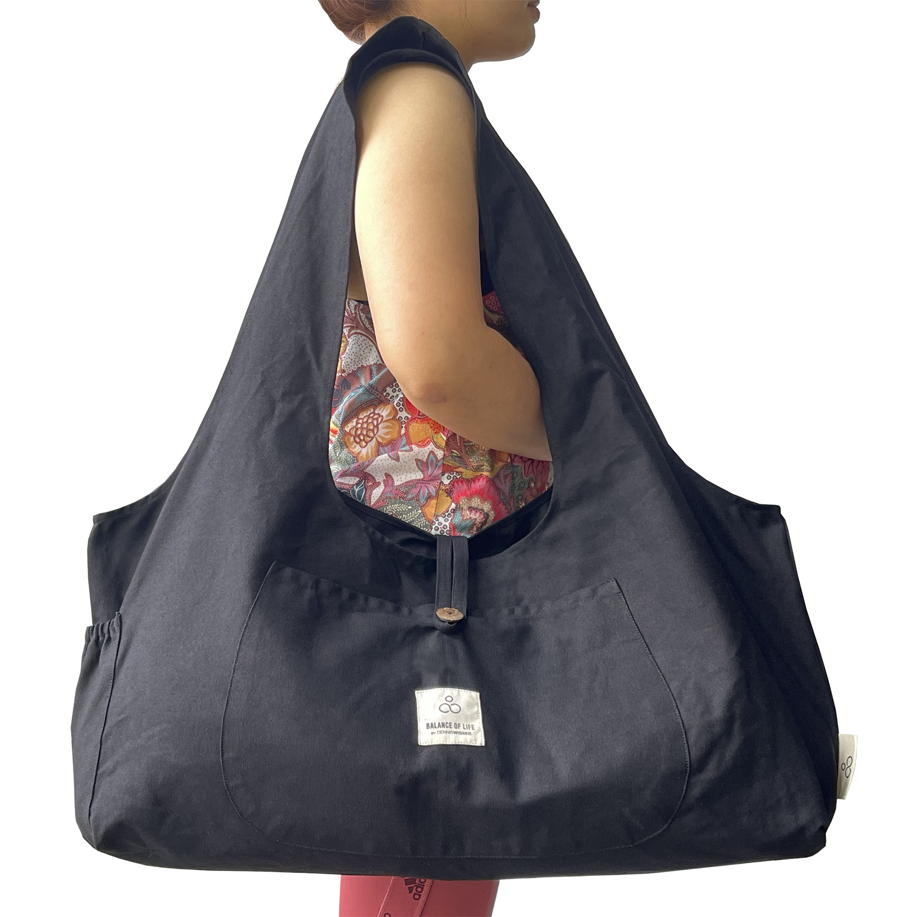 Custom Heavy Duty Waxed Canvas Sling Yoga Mat Carry Bag Yoga Mat