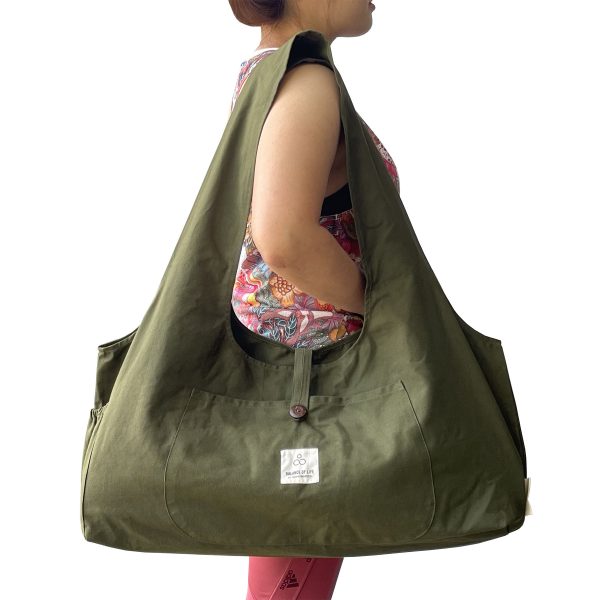 Olive Green Yoga Bag