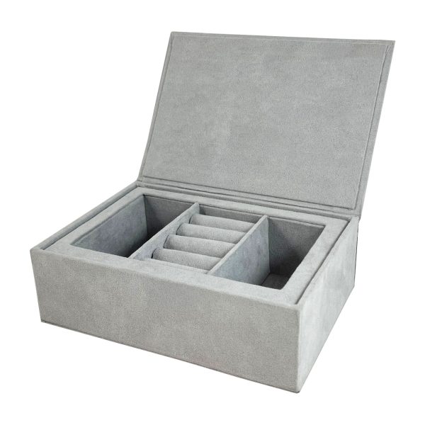 Suede box for rings