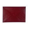 Red leather envelope with magnet closure