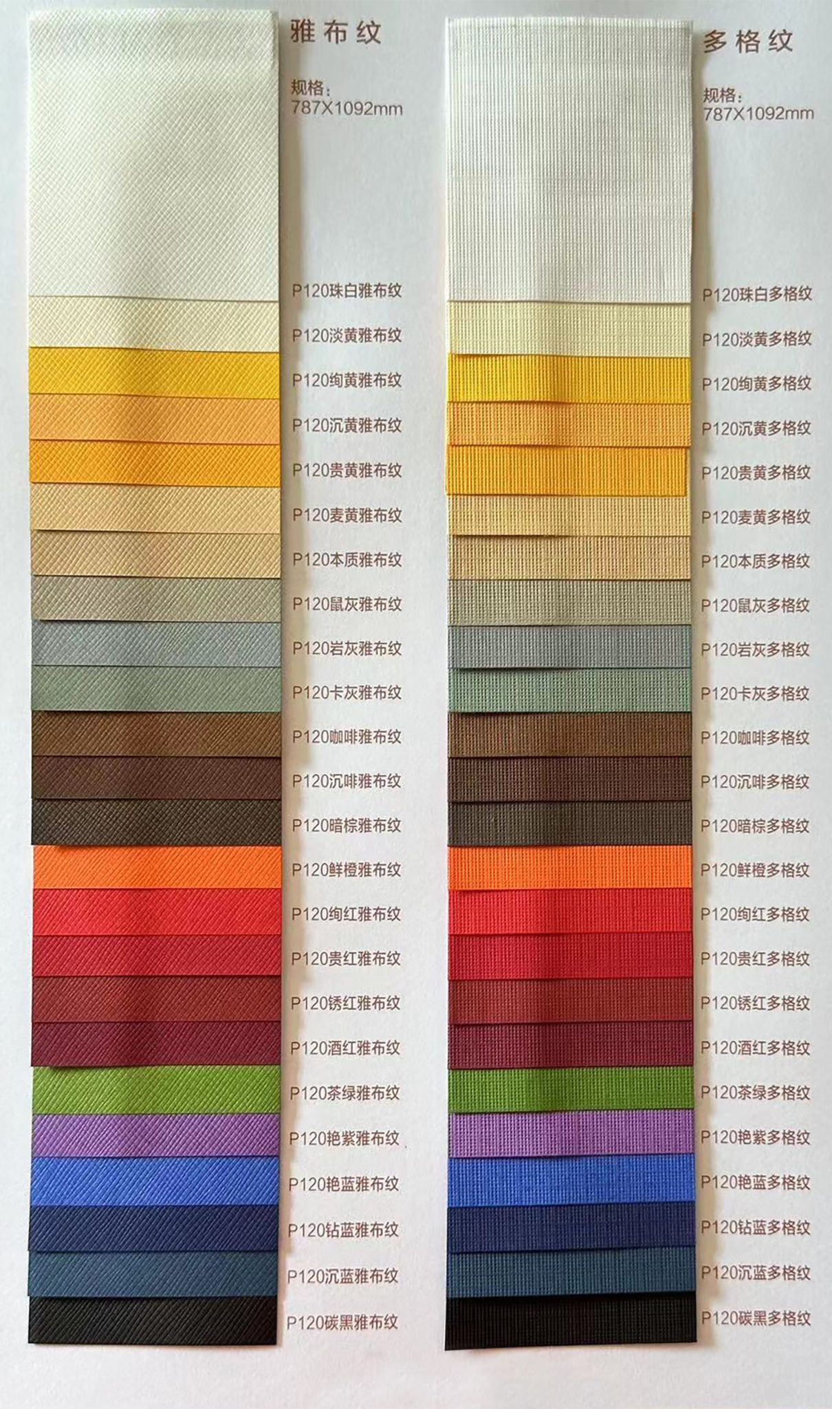 Color Chart – Custom Fabric & Material Options | Dennis Wisser