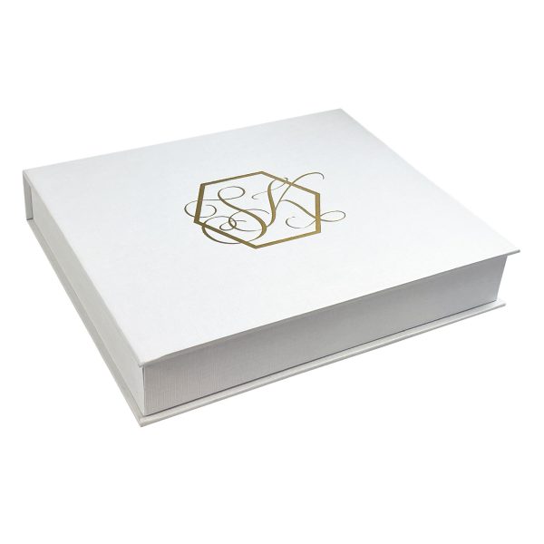 Monogram wedding card box