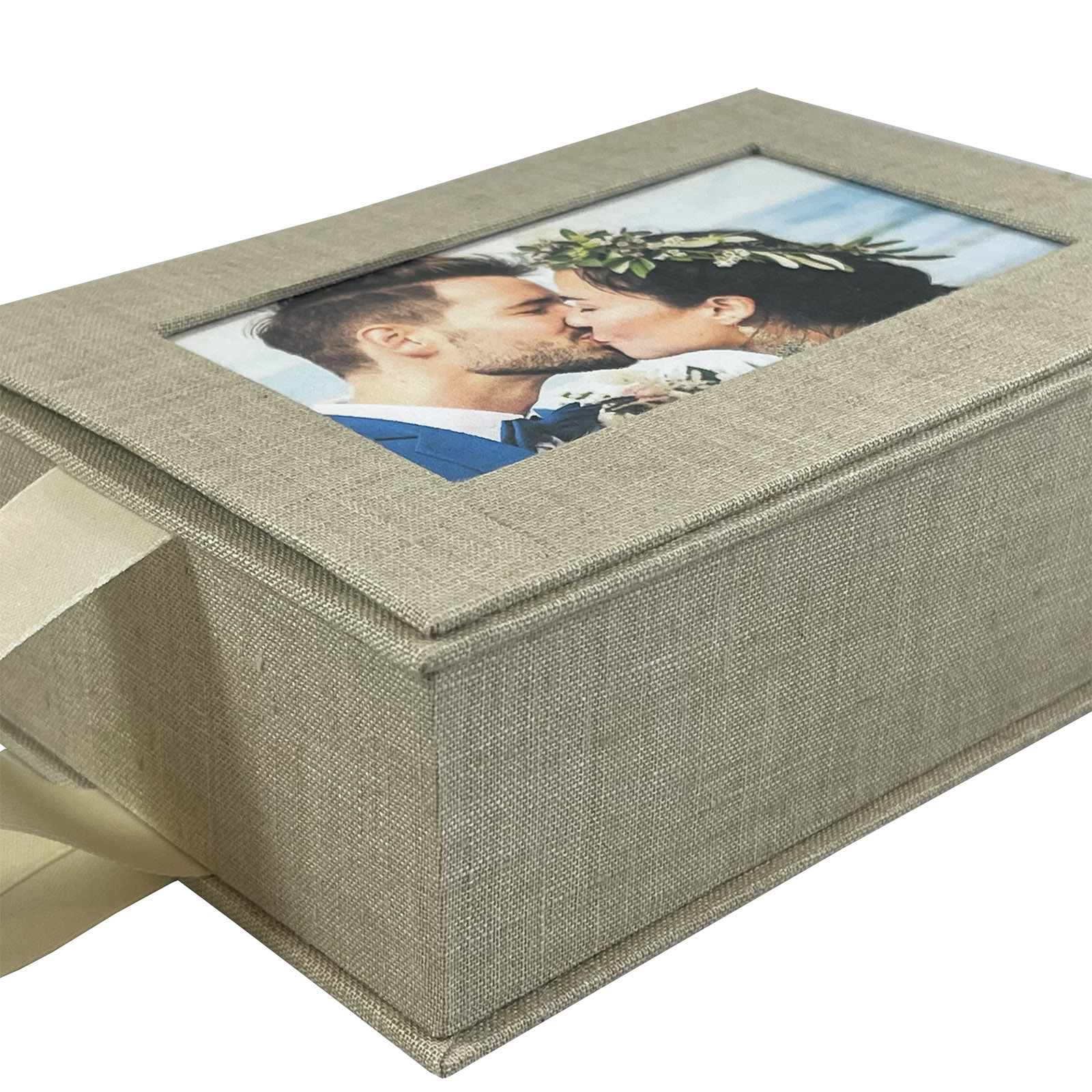 Linen Photo Boxes