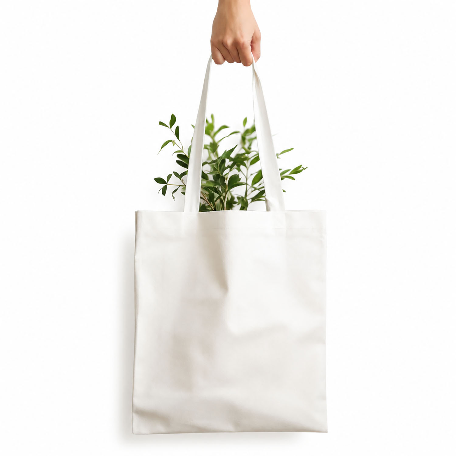 Cotton Shopping Tote Bag – Plain White Eco-Friendly Custom Branding Tote